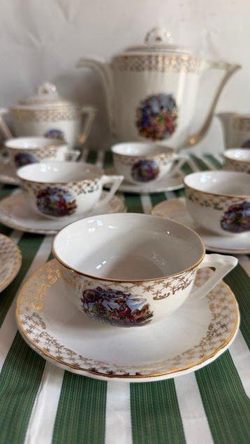 Moulins des Loups - Koffieservies - Porselein - Shabb Chic, Antiek en Kunst