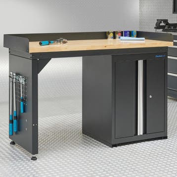 Datona Werkbank 150 cm 1 kastje met deuren bamboe - Datona, Ophalen of Verzenden, Nieuw
