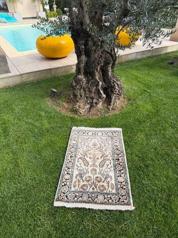 Tapis en soie Ghoum - Tapis - 95 cm - 62 cm