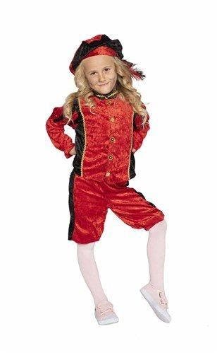 Pietenpak Kind Velours Rood/Zwart, Hobby & Loisirs créatifs, Articles de fête, Envoi