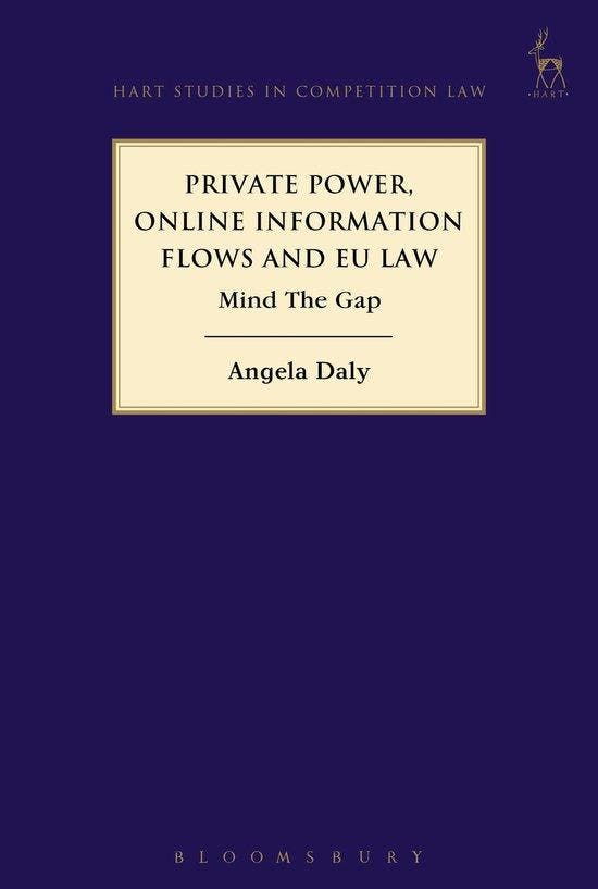 Private Power, Online Information Flows and EU Law, Livres, Langue | Anglais, Envoi