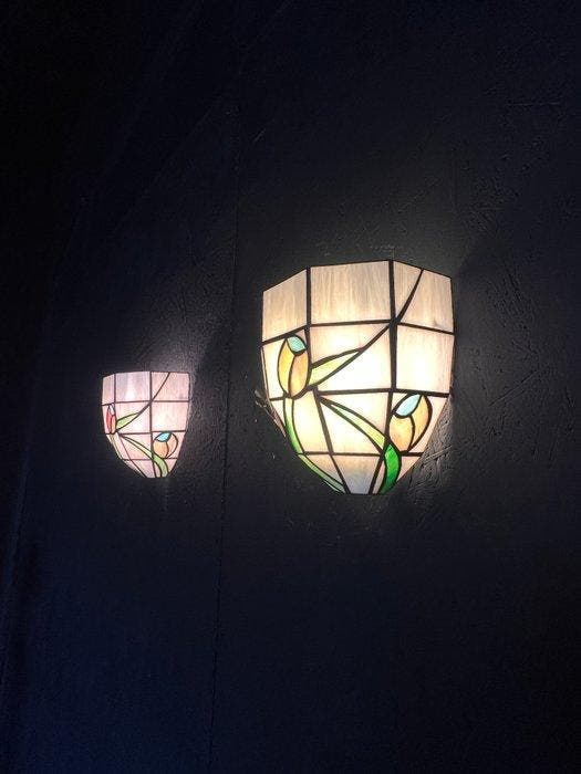 Perenz - Lampe murale (2) - Vitrail, Antiquités & Art, Art | Objets design