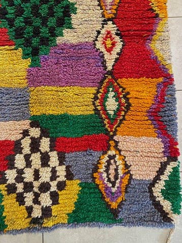 100% Handgemaakt - Berber - Vloerkleed - 160 cm - 100 cm -, Nieuw