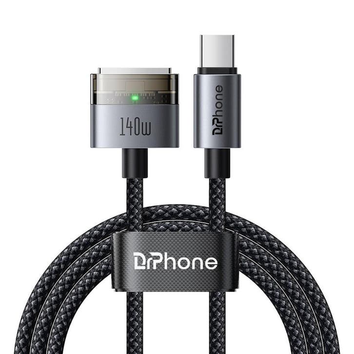 DrPhone MagLine USB-C 3 Kabel – 140W PD3.1 Snelladen – 2, Telecommunicatie, Mobiele telefoons | Telefoon-opladers, Nieuw, Verzenden