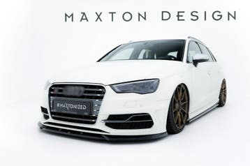 Front splitter V.2 voor Audi S3 8V / A3 8V S line Sportback, Ophalen of Verzenden