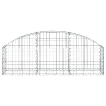 vidaXL Schanskorf gewelfd 150x30x40/60 cm gegalvaniseerd, Verzenden, Nieuw