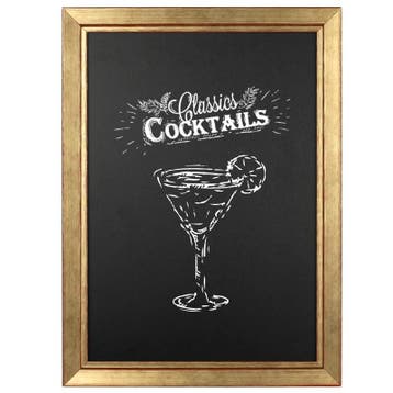 Krijtbord Tropez Goud 70x100cm, Huis en Inrichting, Woonaccessoires | Lijsten, Verzenden, Nieuw