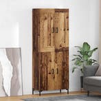 vidaXL Highboard 2 pcs Oud Hout Bewerkt hout, Verzenden