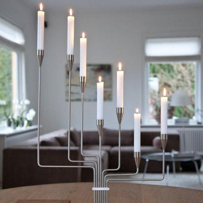 Piet Hein - Kandelaber Grote zevenarmige kandelaar - de, Antiek en Kunst, Antiek | Meubels | Stoelen en Sofa's
