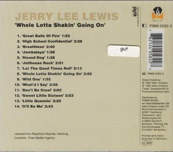 Jerry Lee Lewis - Whole Lotta Shakin Going On, CD & DVD, Verzenden