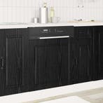vidaXL Vaatwasserpaneel PORTO Zwart Eiken 60 x 1,5 x 57 cm, Verzenden, Nieuw