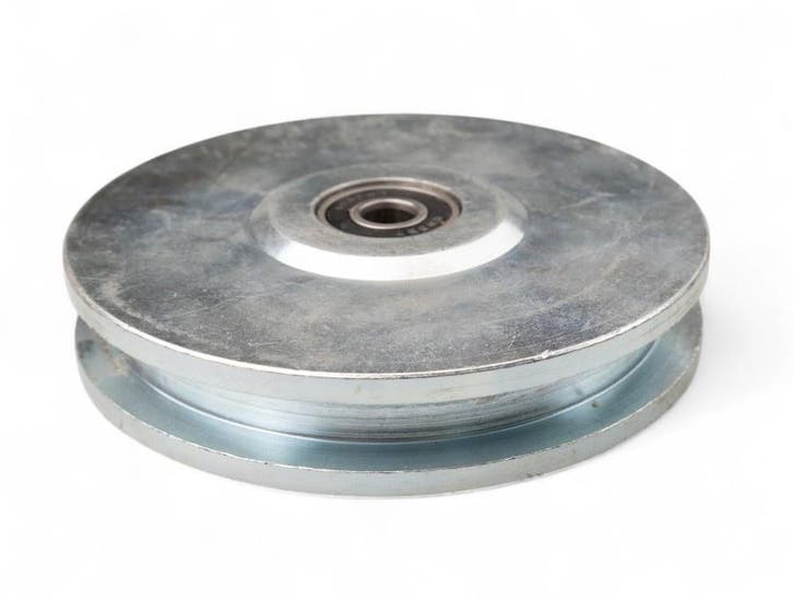 Stalen Wiel of Schijf met vierkante groef Gelagerd 75mm, Tuin en Terras, Overige Tuin en Terras, Verzenden