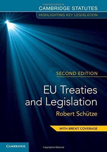 EU Treaties and Legislation 9781108456593 Robert SchTze, Verzenden, Robert SchTze