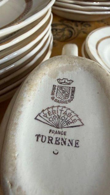 Sarreguemines - Service de table (39) - Modèle Tureen -