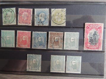 Belgisch-Congo - Collectie geleverd op vellen, Gestempeld