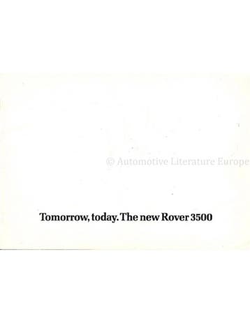 1976 ROVER 3500 BROCHURE ENGELS, Ophalen of Verzenden, Nieuw