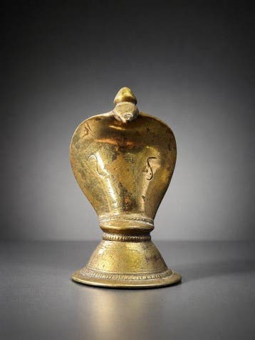 Beeld, Vasuki Naga - Maharashtra - 18th/19th c. - 7.7 cm -