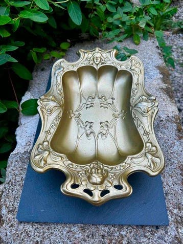 Tafelmiddenstuk - Metaal - 19e-eeuwse Jugendstil