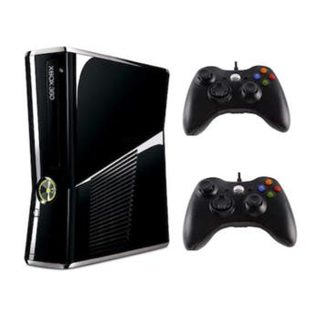 Xbox 360 Slim 250GB + 2 Nieuwe Controllers (Third Party), Games en Spelcomputers, Ophalen of Verzenden, Nieuw