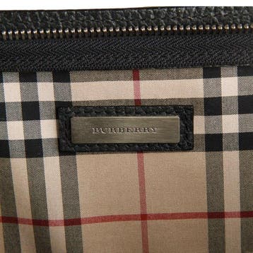 Burberry - Black Leather business bag - Porte-documents, Nieuw
