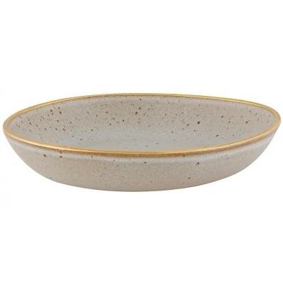 Diepe Borden | GOLD STONE BIANCO | Keramiek | Wit | 6 Stuks, Zakelijke goederen, Horeca | Keukenapparatuur, Nieuw in verpakking