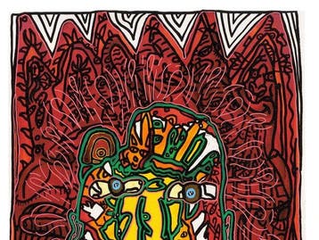 Robert Combas (1957) - Portrait, Antiek en Kunst