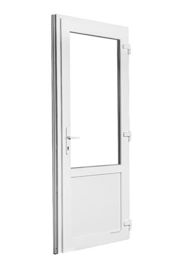 Deur wit 2/3 glas Premium b98 x h215 cm R., 100 tot 120 cm, 215 cm of meer, Nieuw, Ophalen of Verzenden