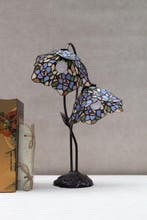 Lampe - style Tiffany - Laiton, Verre