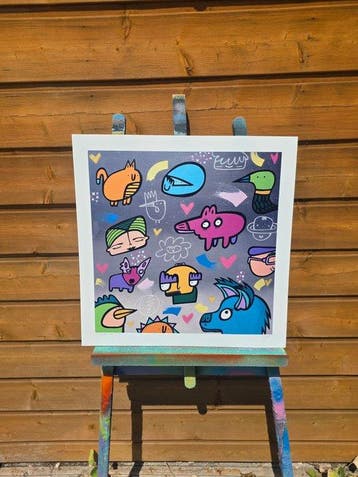 Kev Munday - Colour Storm - Premium Art Print - No Reserve