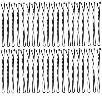 Haarspeld Schuifspeldjes 6cm - Basic - Zwart - Set van 40, Nieuw