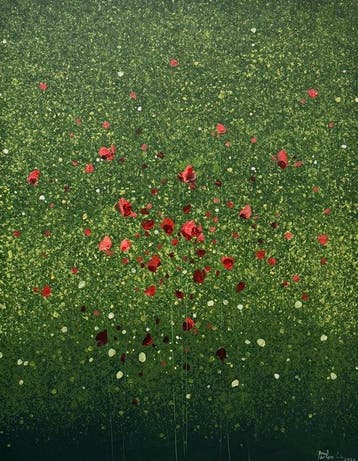 Parfen.D XXL - NO RESERVE Where Red Gathers, Antiek en Kunst, Kunst | Schilderijen | Modern