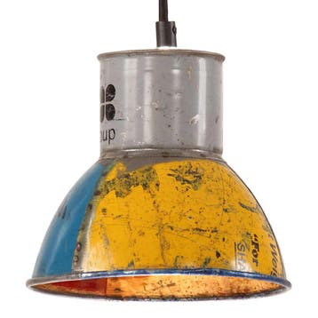 vidaXL Hanglamp industrieel rond 25 W E27 17 cm meerkleurig, Verzenden
