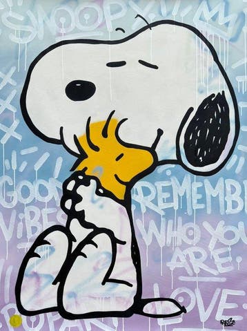Alessandro Chindamo (1987) - Snoopy and Woodstock / Remember, Antiek en Kunst