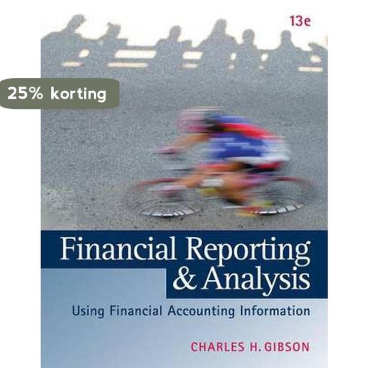 Financial Reporting and Analysis (with ThomsonONE Printed, Livres, Langue | Anglais, Envoi