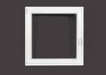 PVC raam draaikiep b100xh100 cm Wit, Ophalen of Verzenden, Gevelraam of Ruit