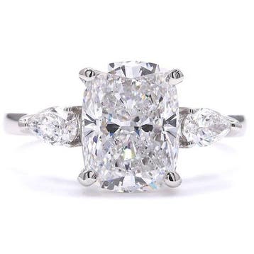 Zonder minimumprijs - Ring Platina - 3.42ct. tw. Diamant