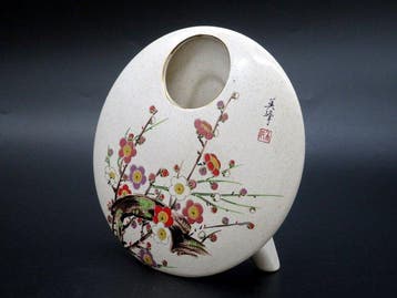 Vase - Vase en Kutani-yaki (Kutani ware) par Bih, motif