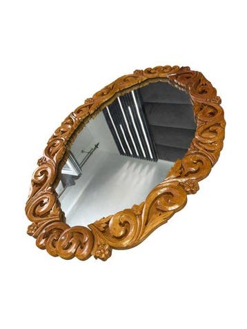 Wandspiegel - Hout, Glas - 104 x 75 cm