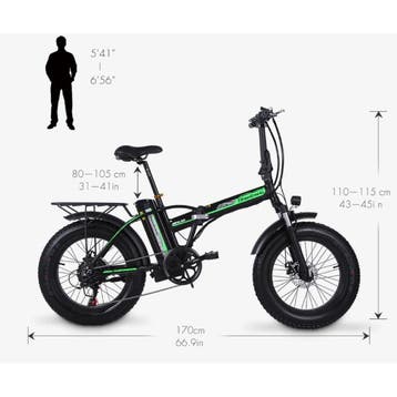 Vouwbare Elektrische Fiets - Off-Road Smart E Bike - 500W -, Fietsen en Brommers, Verzenden, Nieuw, Stuff Certified®
