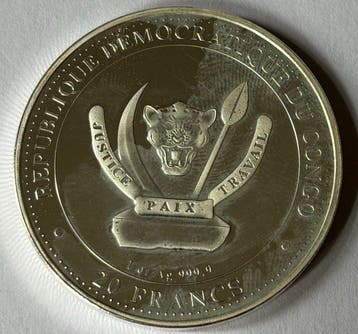 Congo. 2023, Prehistoric Life Titanoboa, 1 Oz (Sans prix de