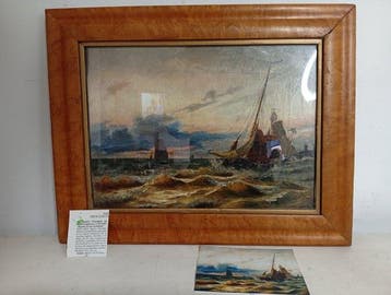 John Thomas Serres (1759-1825) - Regatas en mar turbulento