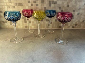 Attr. Val Saint Lambert - Verre à vin (5) - Cristal