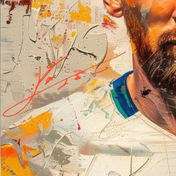 Argentina - Lionel Messi - FC Barcelona | Tela XXL |, Nieuw