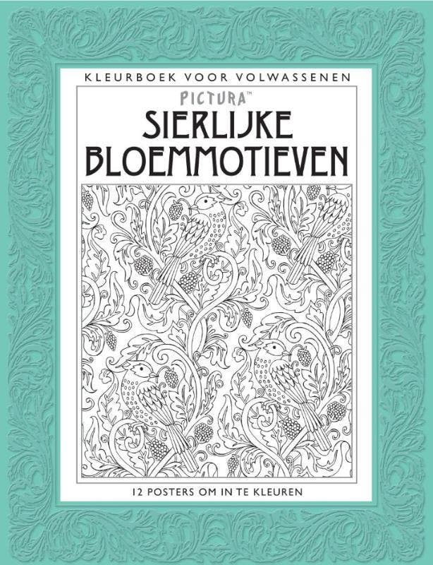 Kleurboek voor volwassenen Sierlijke bloemmotieven, Boeken, Stripverhalen, Zo goed als nieuw, Verzenden