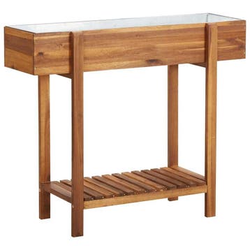Plantenbak Zink/Hout | Tweede Kansje | OP = OP, Verzenden, Zo goed als nieuw, 60 tot 100 cm, 60 cm of meer