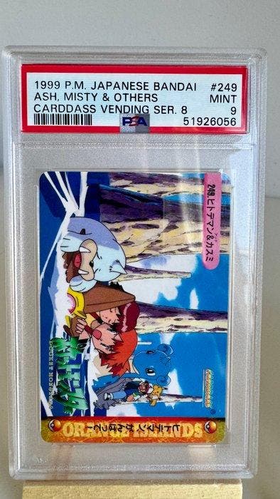 Pokémon - 4 Graded card (1999 CARDDASS VENDING SERIES 8), Hobby en Vrije tijd, Verzamelkaartspellen | Pokémon