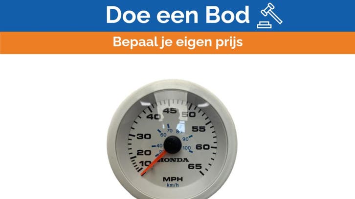 Bieden: Honda speed indicator 65 MPH | 100 km/h, Watersport en Boten, Bootonderdelen, Ophalen of Verzenden
