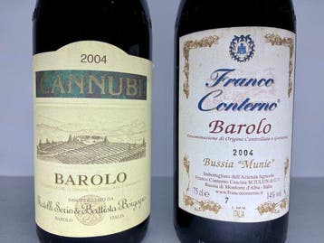 2004 Cannubi, Serio & Battista Borgogno & 2004 Franco, Nieuw