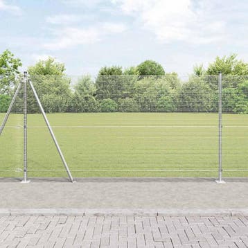 vidaXL gelast draadhek met betonnen voetstuk 50 x 1,2 m, Verzenden