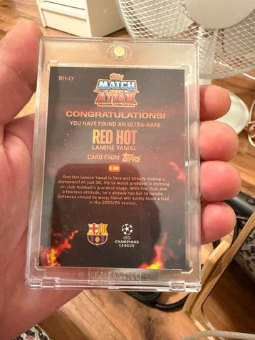 2025/26 Topps Match Attax Lamine Yamal Red Hot Insert - 1